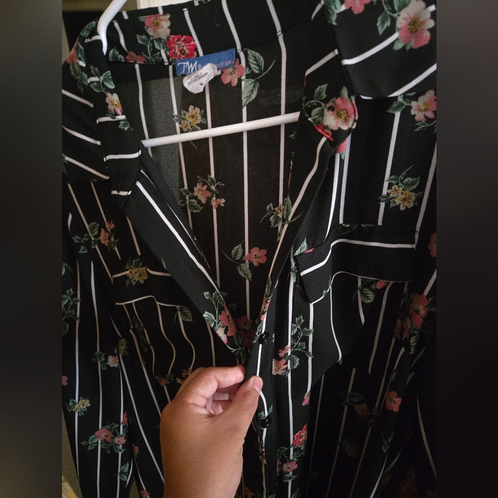 Long button dress